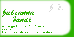 julianna handl business card